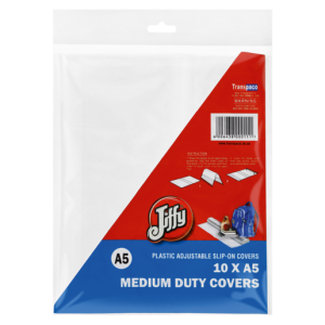 Jiffy Medium Duty Adjustable A5 Book Covers 10 Pack